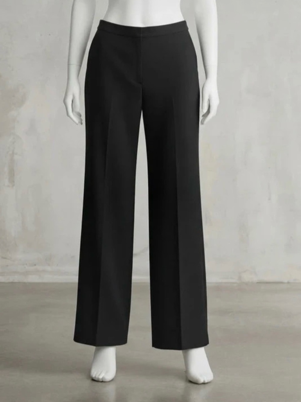 Talbots Black Wide-Leg Dress Pants